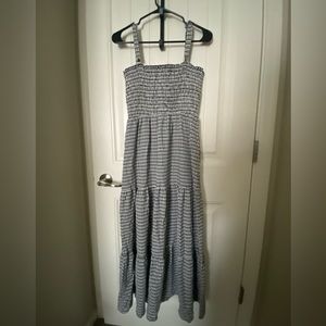 Petal & Pup Allerdice Black and White Plaid Midi Dress - Size 6